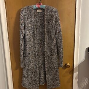 Universal Thread Marled Gray Open Cardigan